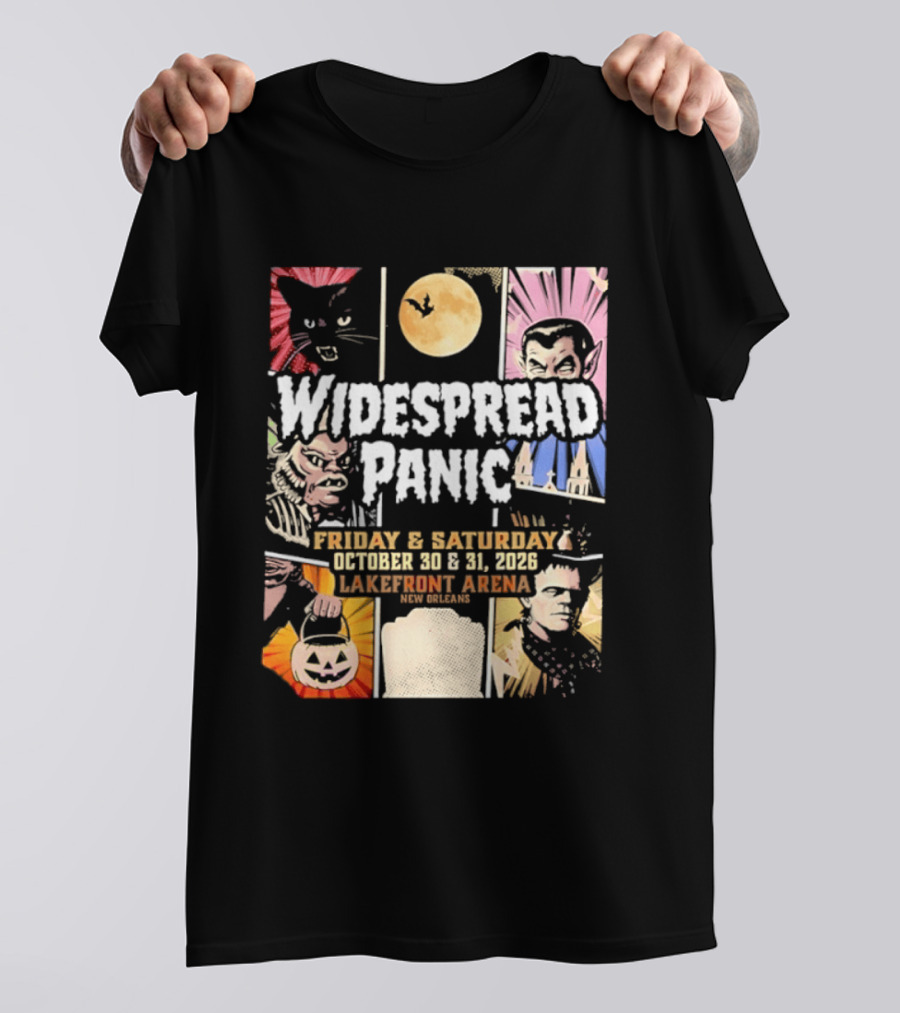 Widespread Panic Halloween Weekend October 30 & 31 2026 Lakefront Arena Event T-Shirt