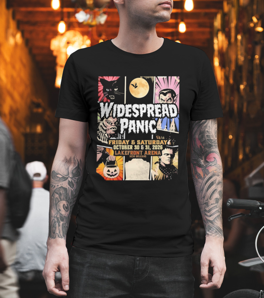 Widespread Panic Halloween Weekend October 30 & 31 2026 Lakefront Arena Event T-Shirt