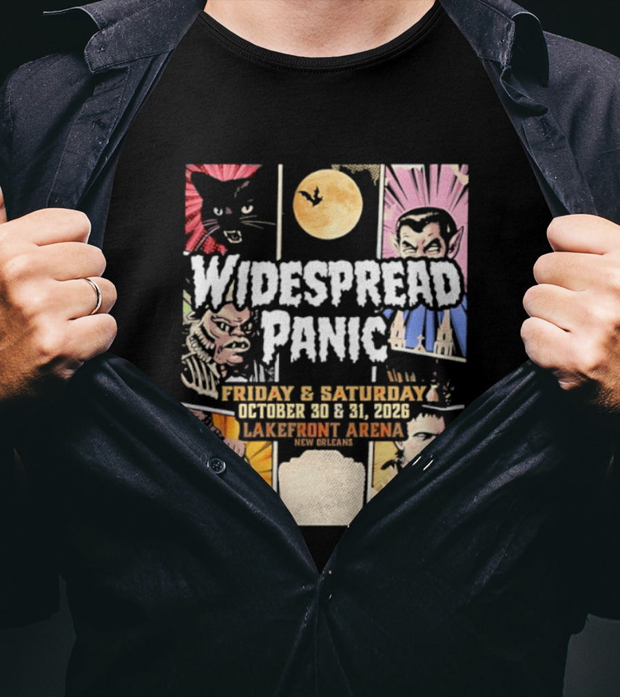 Widespread Panic Halloween Weekend October 30 & 31 2026 Lakefront Arena Event T-Shirt