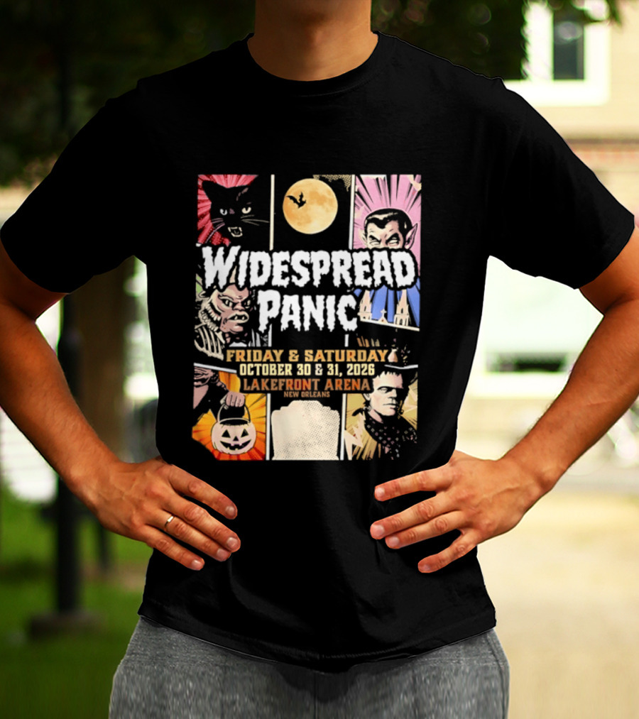 Widespread Panic Halloween Weekend October 30 & 31 2026 Lakefront Arena Event T-Shirt