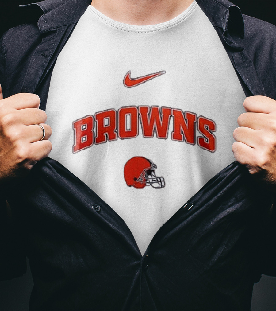 Nike Cleveland Browns Helmet Browns Resist For Freedom T-Shirt