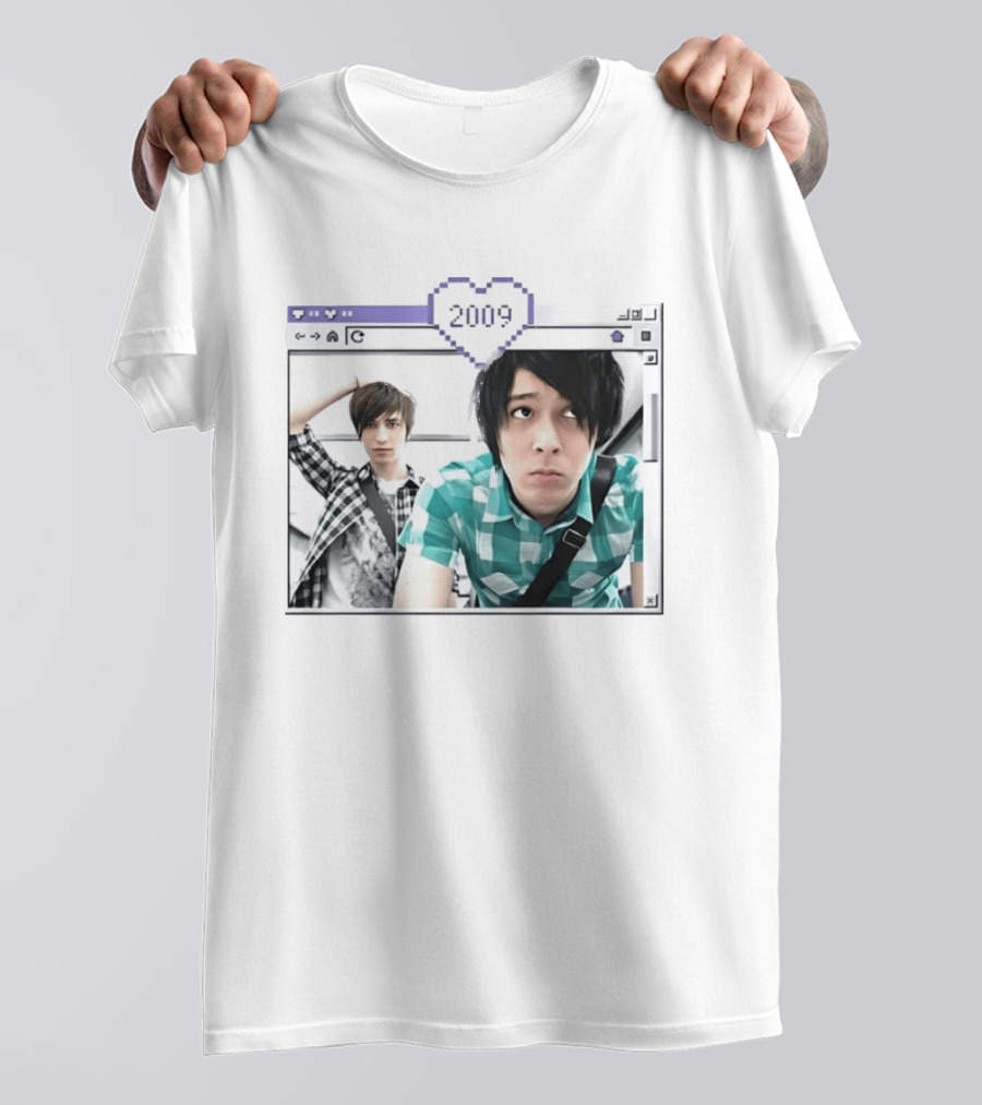 Cobra Starship 2009 Browser Window Pixel Heart Photo Frame T-Shirt