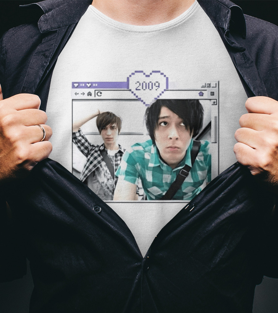 Cobra Starship 2009 Browser Window Pixel Heart Photo Frame T-Shirt