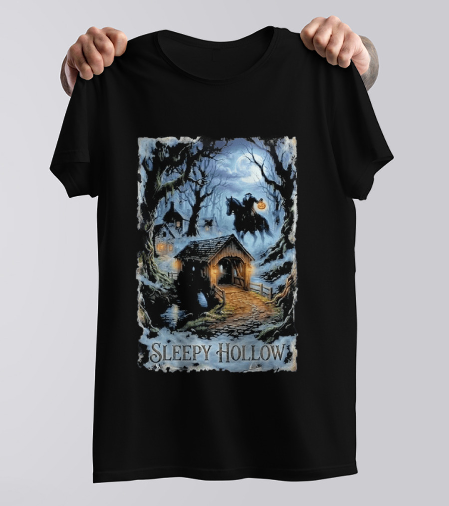Sleepy Hollow Halloween Headless Horseman Bridge Scene Jack & Jones T-Shirt