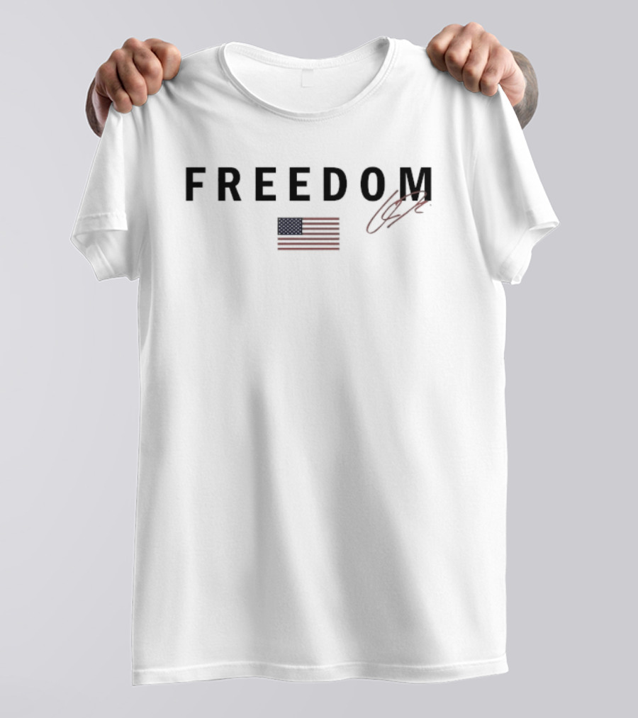 Freedom USA Flag Charlie Kirk Republican T-Shirt