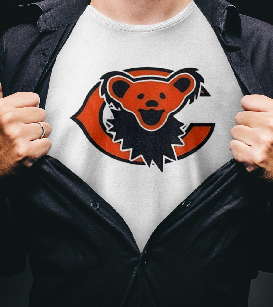 Chicago Bears Grateful Dead Dancing Bear T-Shirt