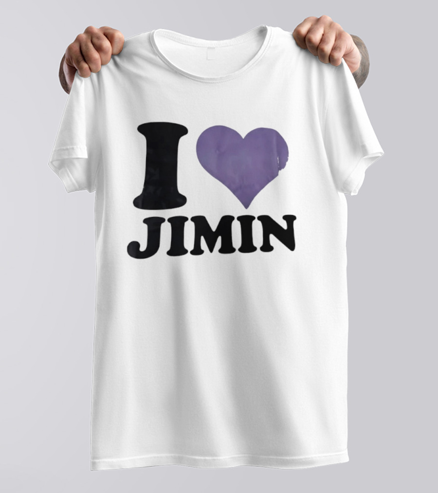 I Love Jimin Heart K Pop BTS Fan Merchandise T-Shirt