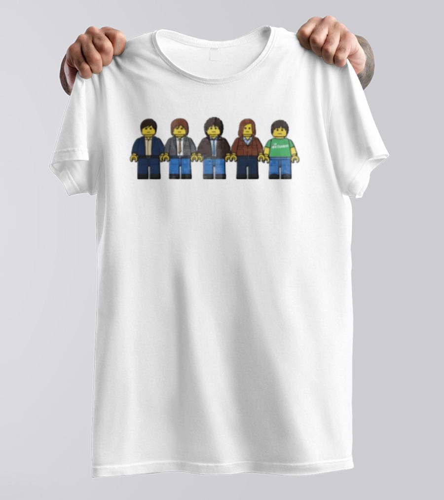 Lego Minifigures Band Featuring Five Iconic Characters T-Shirt