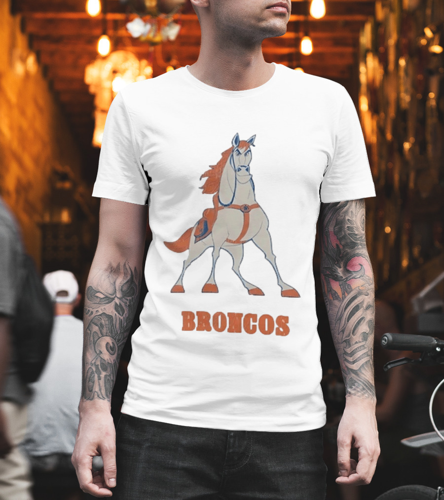 Maximus Broncos Football Horse Denver Broncos T-Shirt