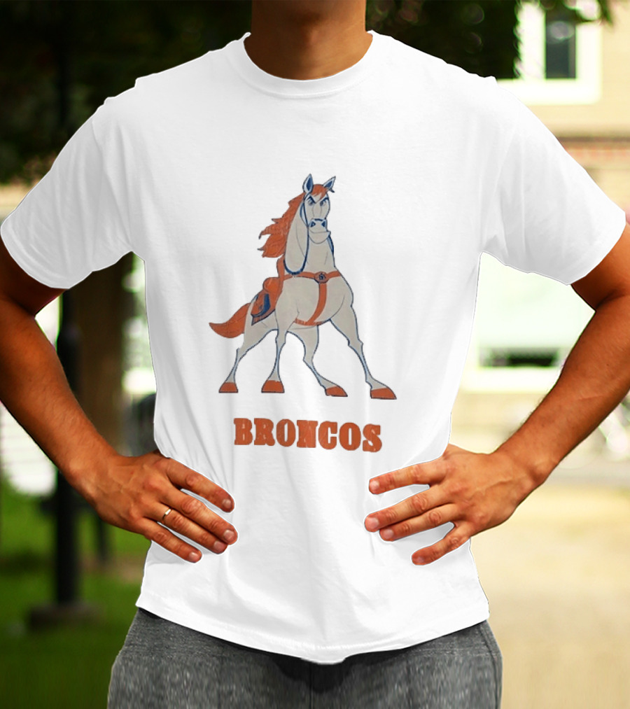 Maximus Broncos Football Horse Denver Broncos T-Shirt