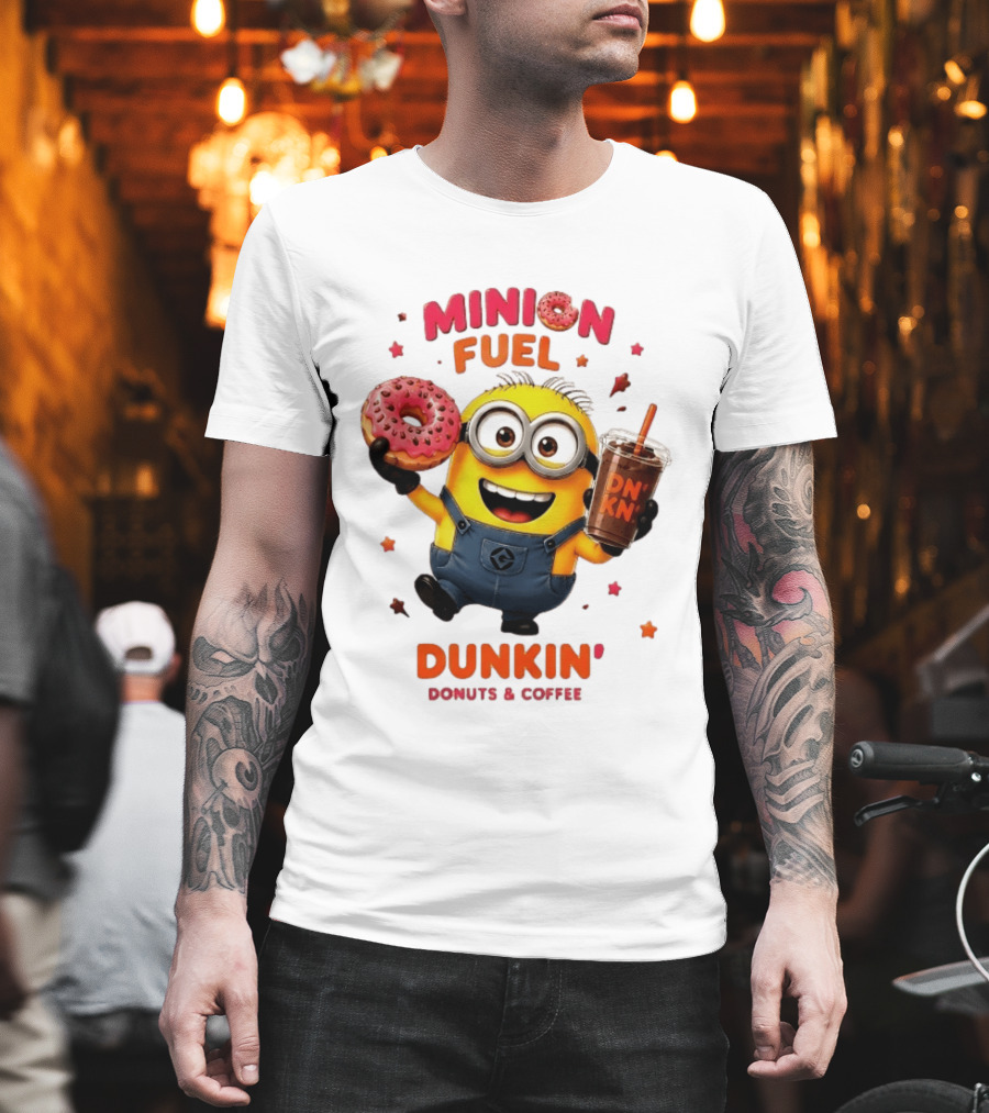 Minion Fuel Dunkin' Donuts Coffee Minions Donut Drink T-Shirt