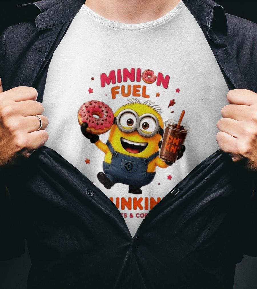Minion Fuel Dunkin' Donuts Coffee Minions Donut Drink T-Shirt