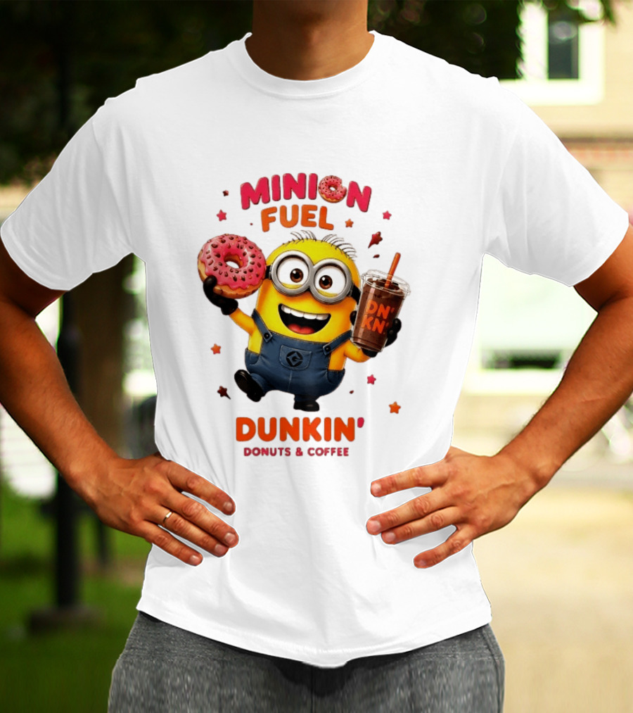 Minion Fuel Dunkin' Donuts Coffee Minions Donut Drink T-Shirt