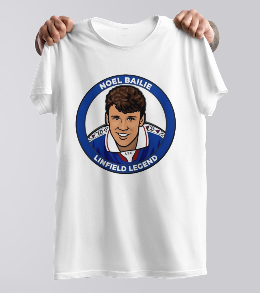 Noel Bailie Linfield Legend LFC Irish Football T-Shirt