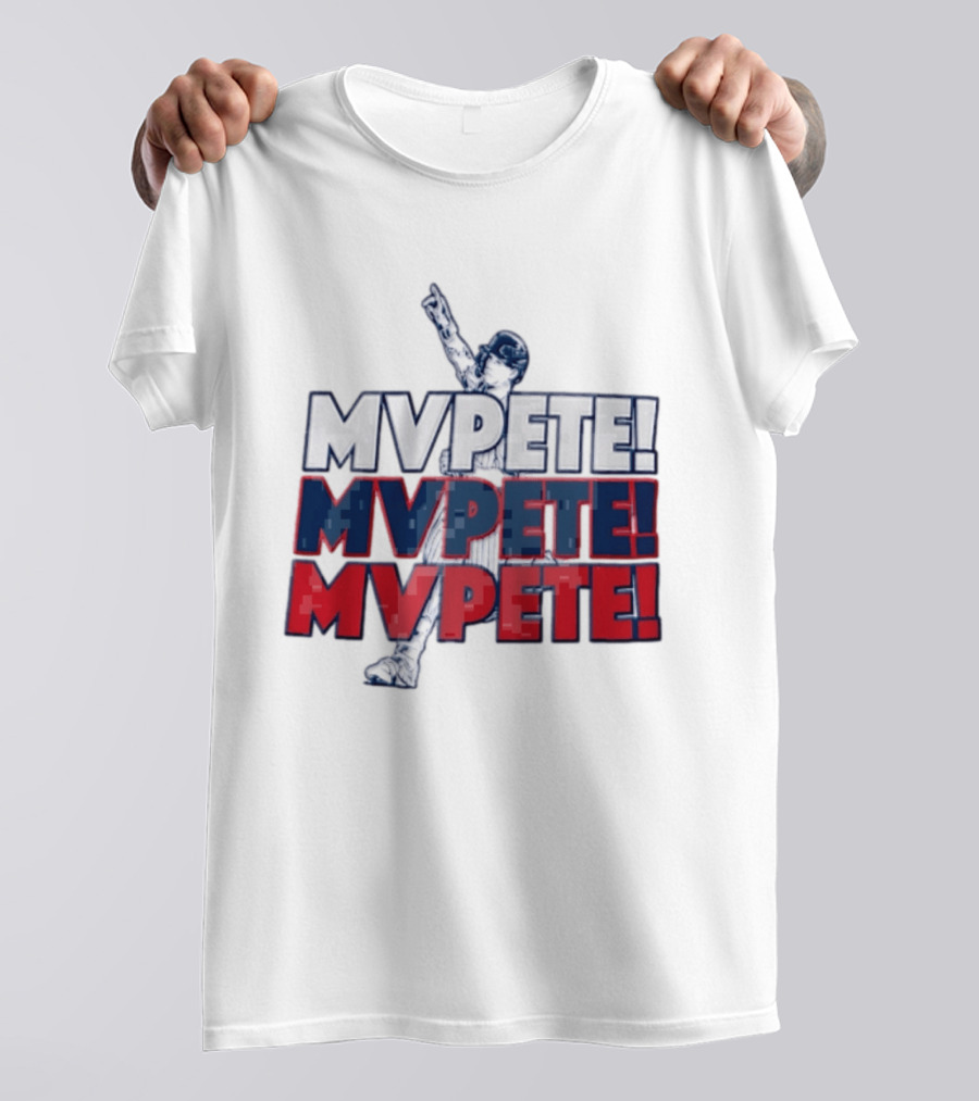 Pete Alonso New York Mets MLB Mvpete The Players Baseball T-Shirt