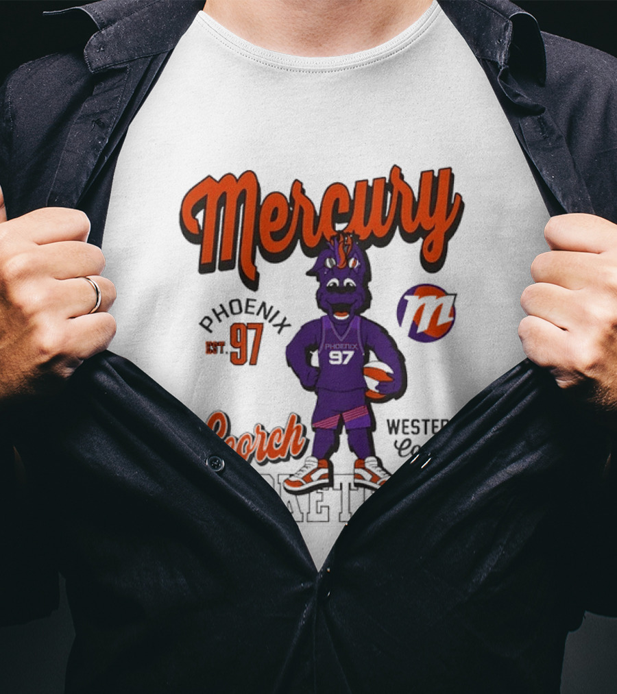 Mercury Phoenix 97 Scorch Western Conf Basketball T-Shirt