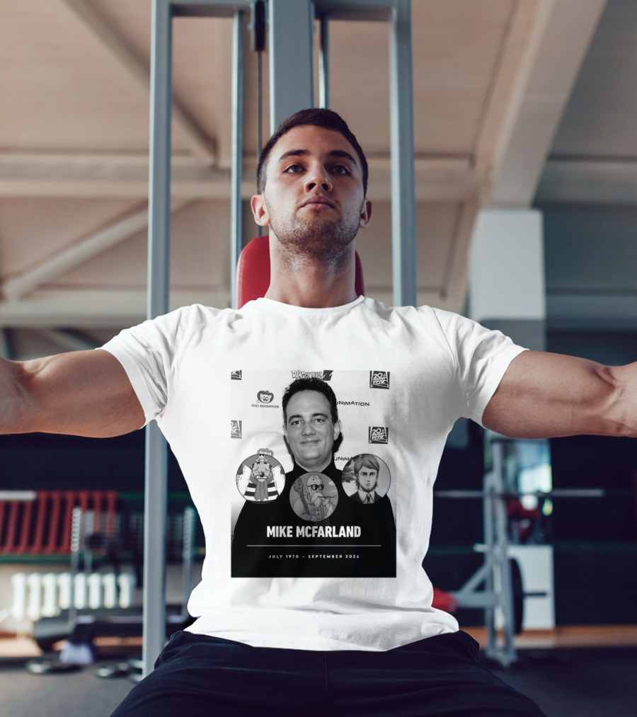 Mike McFarland July 1970 September 2026 Dragon Ball One Piece Attack On Titan Funimation Toei Animation Memorial T-Shirt