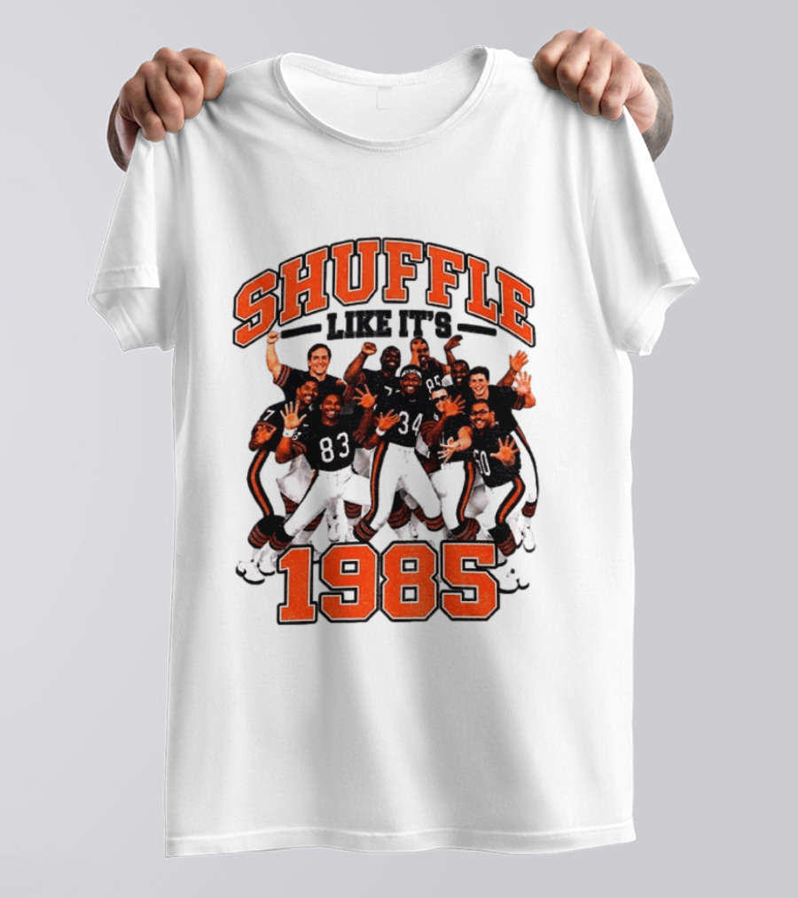 Shuffle Like It's 1985 Chicago Bears Shufflin' Crew 34 T-Shirt