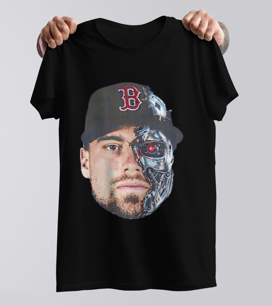 Caleb Durbin Boston Red Sox Cyborg Terminator Mashup T-Shirt