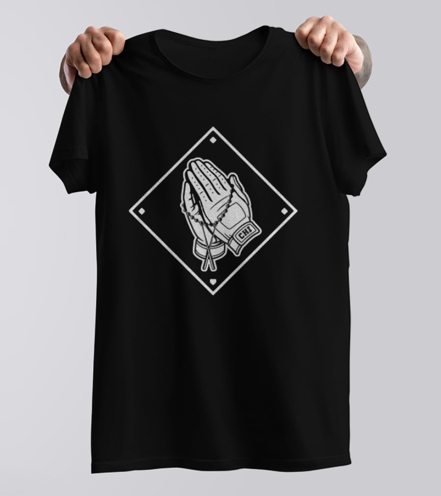 Chicago White Sox CHI Prayer Hands Baseball Glove Blessed T-Shirt