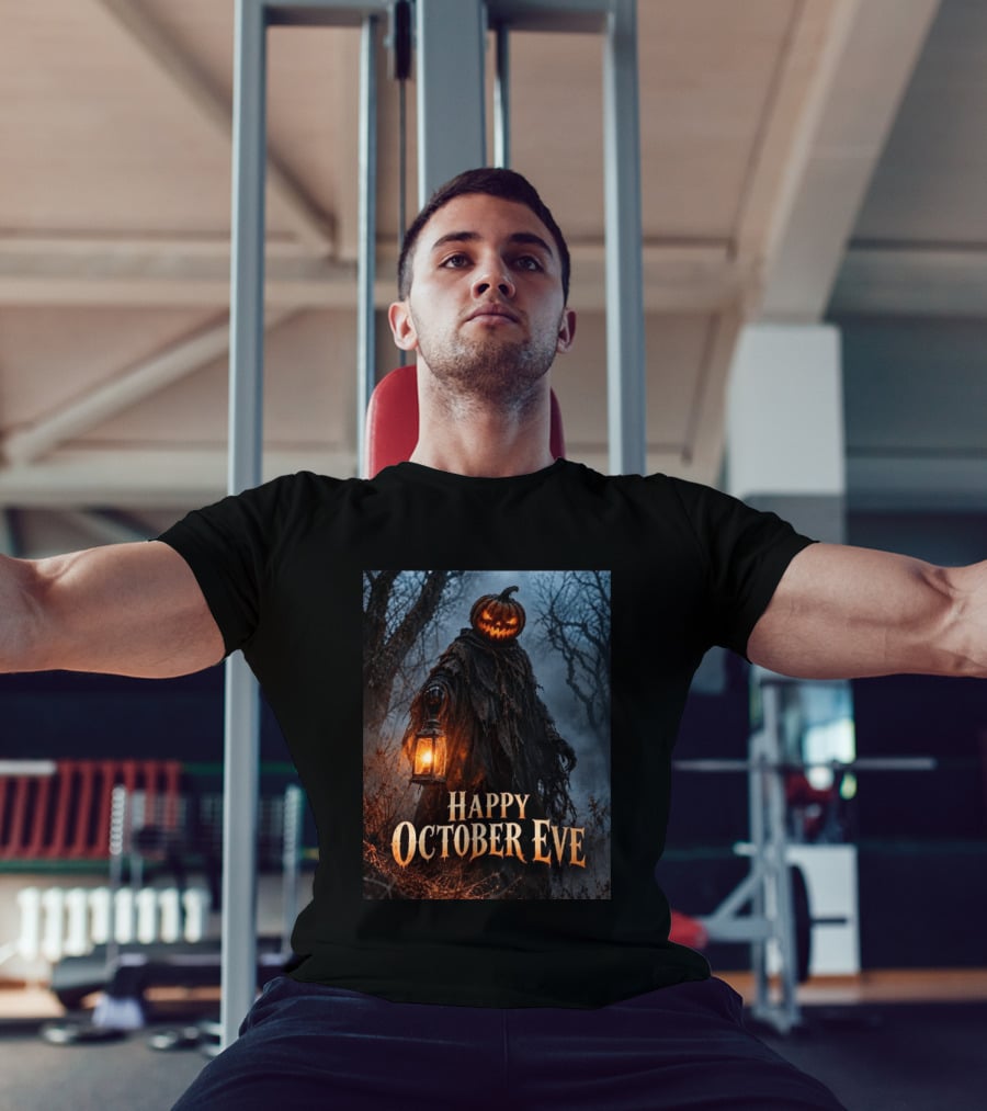 Happy October Eve Halloween Pumpkin Lantern Vibes T-Shirt