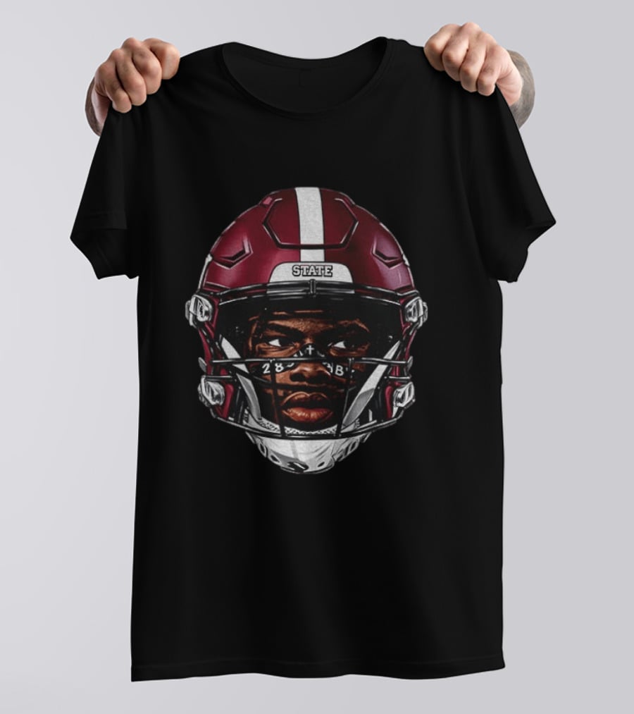 Mississippi State Bulldogs Super Kamario Taylor Football Helmet T-Shirt