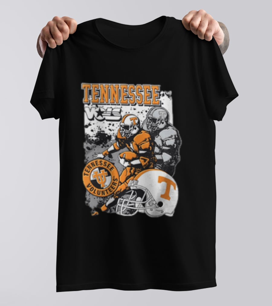 Tennessee Volunteers Football Helmet NCAA Team Players And Stars T-Shirt