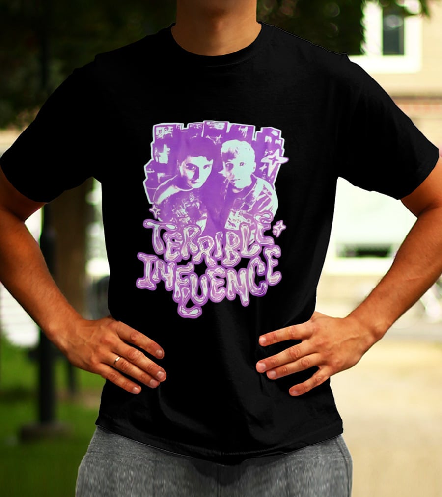 Dan And Phil Terrible Influence Purple Aesthetic T-Shirt
