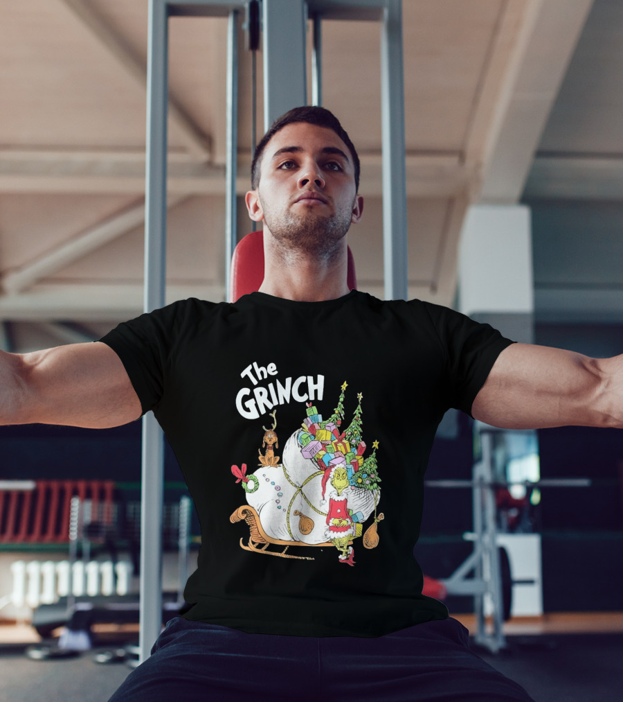 The Grinch Christmas Sleigh With Max And Presents T-Shirt