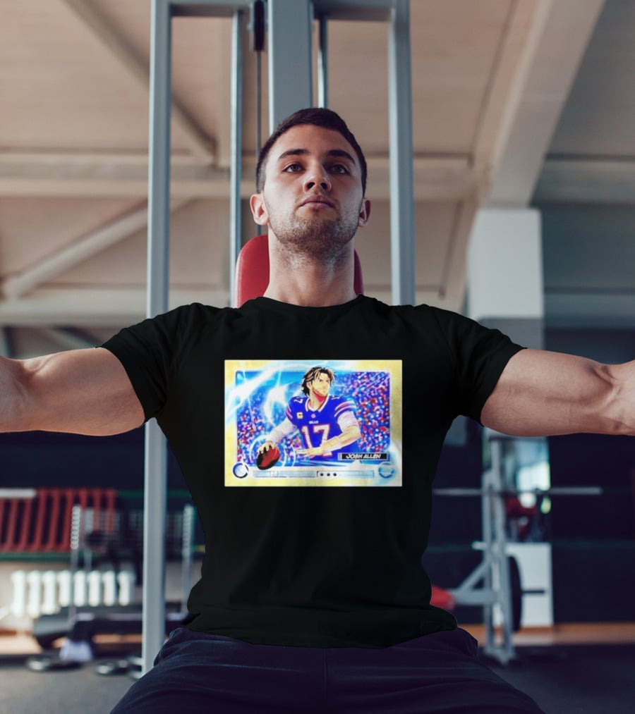 Josh Allen Buffalo Bills Anime NFL Football Quarterback 17 T-Shirt