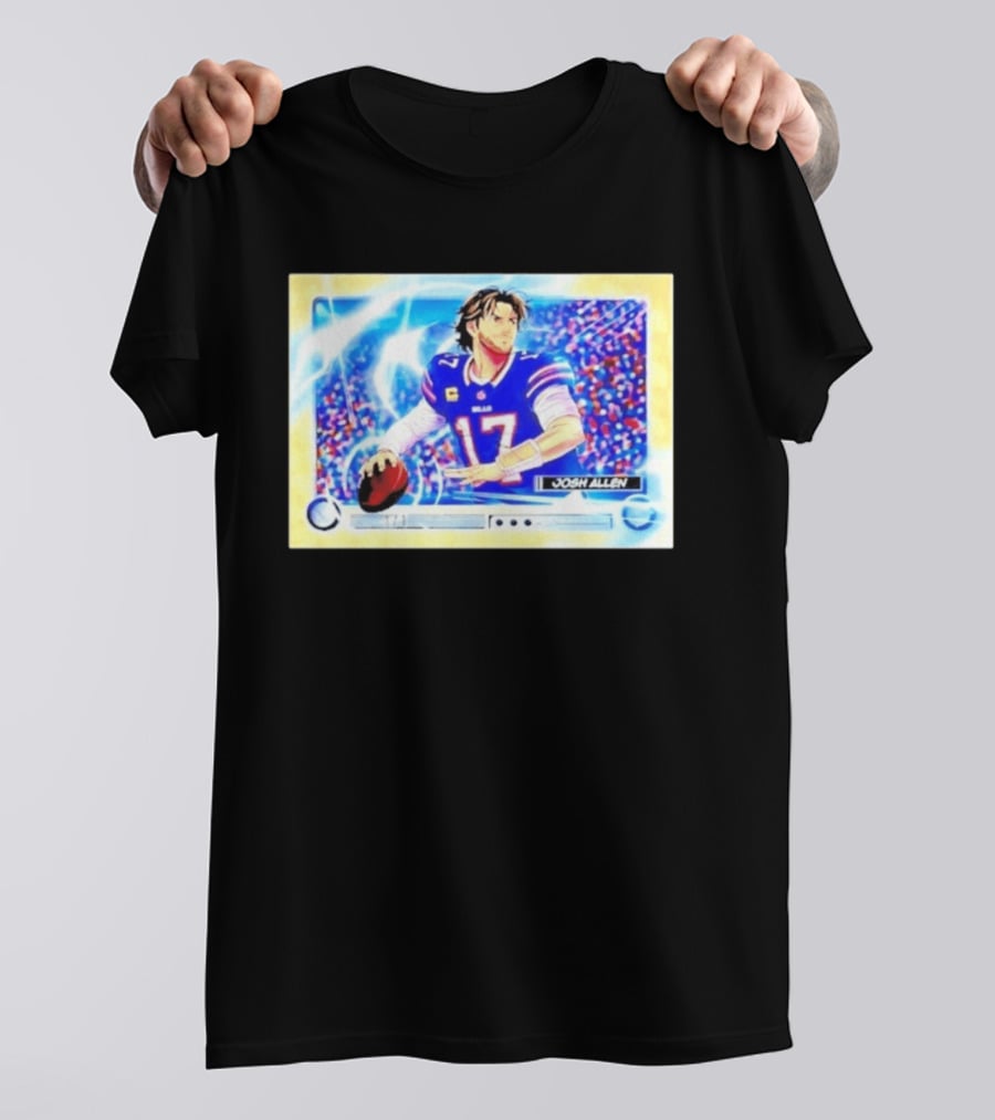 Josh Allen Buffalo Bills Anime NFL Football Quarterback 17 T-Shirt