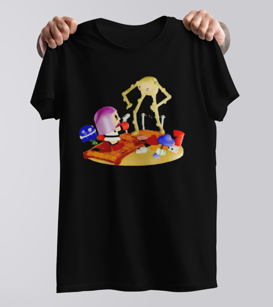 Little Mac Vs Yellow Devil Punch Out Nostalgic Battle Scene T-Shirt