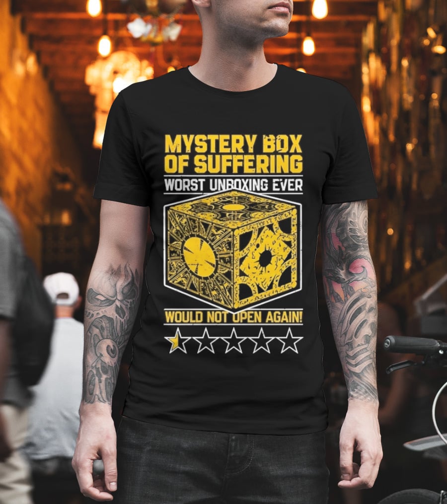 Mystery Box Of Suffering Worst Unboxing Ever Would Not Open Again Star Rating T-Shirt