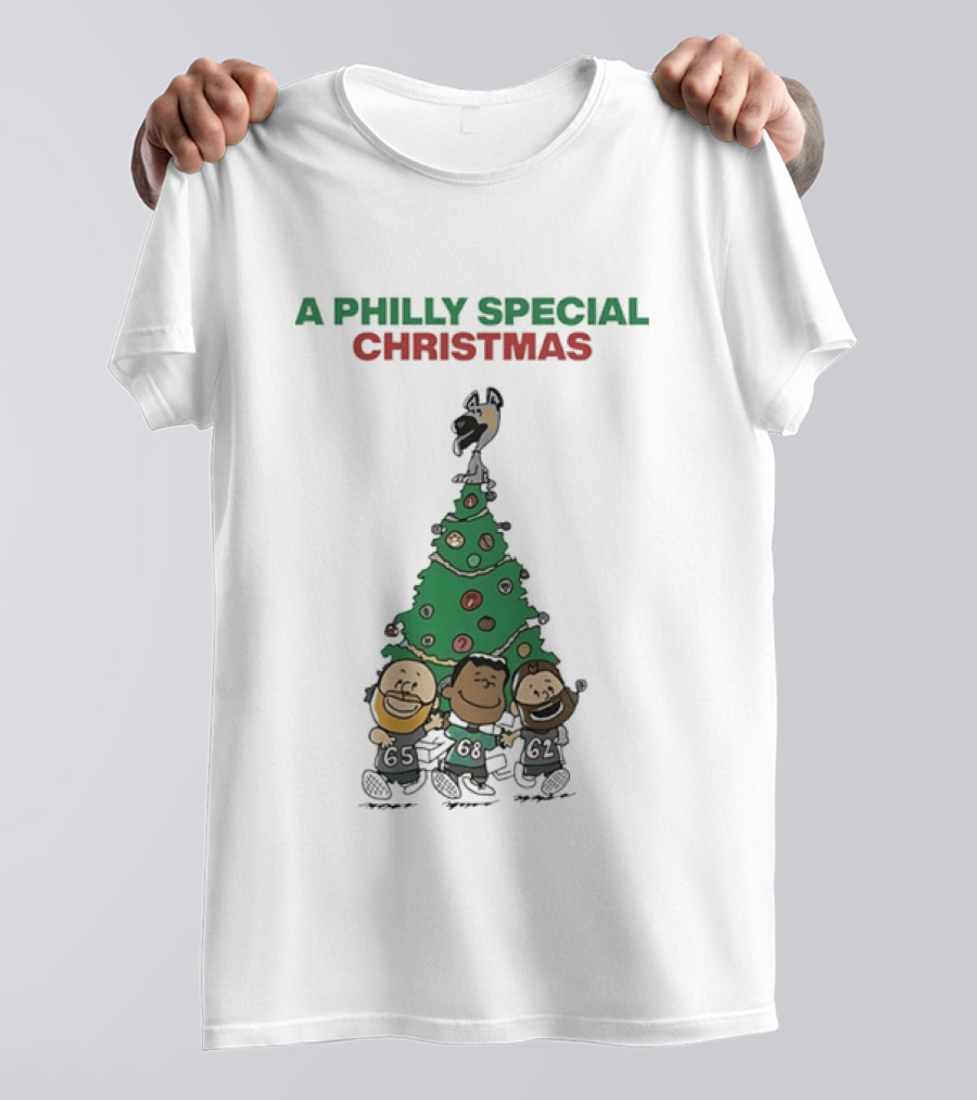 A Philly Special Christmas Philadelphia Eagles Tree T-Shirt