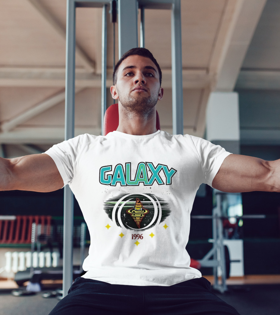 LA Galaxy M&N X Culture Kings Our LA Our Galaxy 1996 Planet Spiral T-Shirt