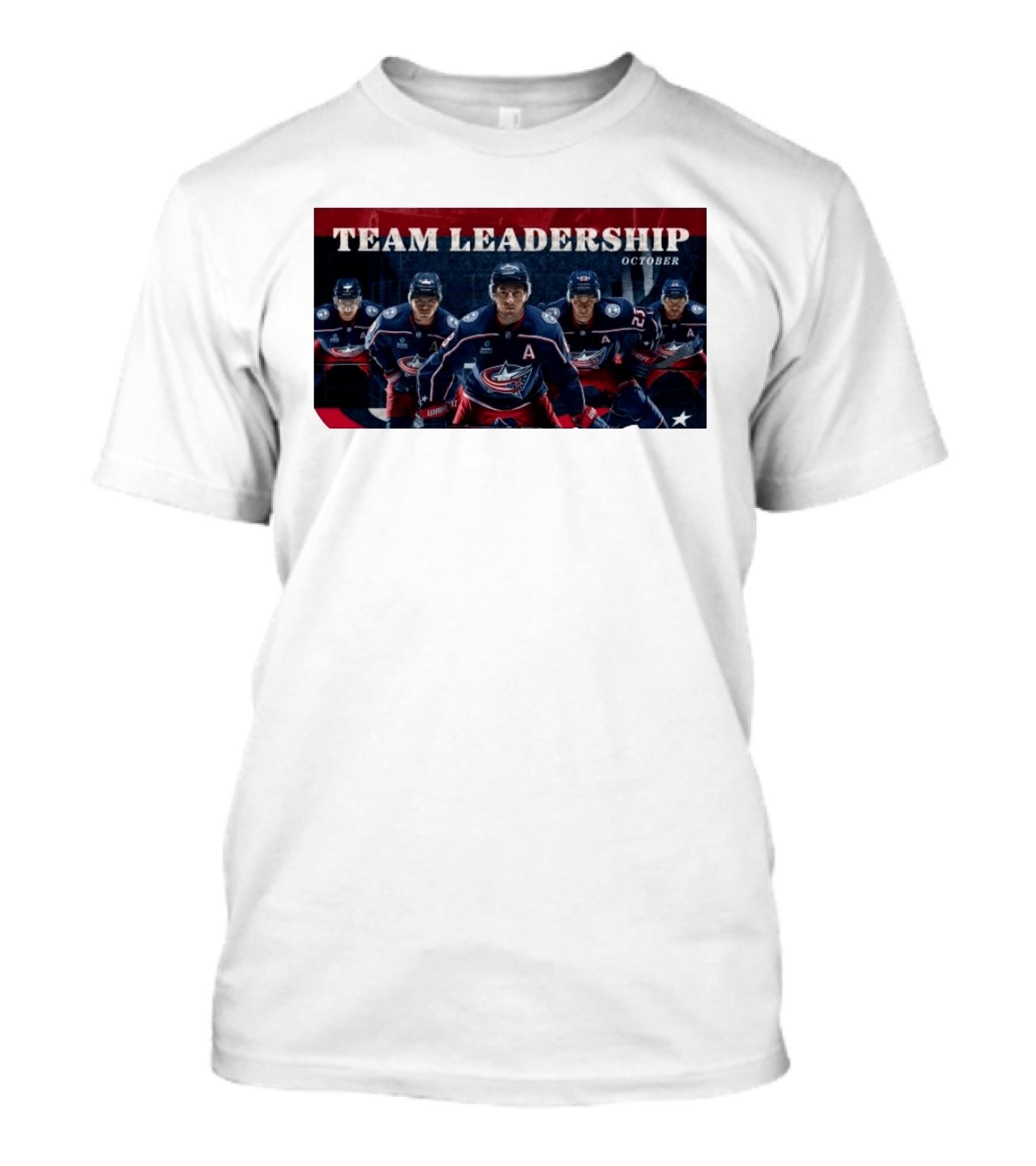 Columbus Blue Jackets NHL 2026 2027 Team Leadership October Alternate Captains T-Shirt
