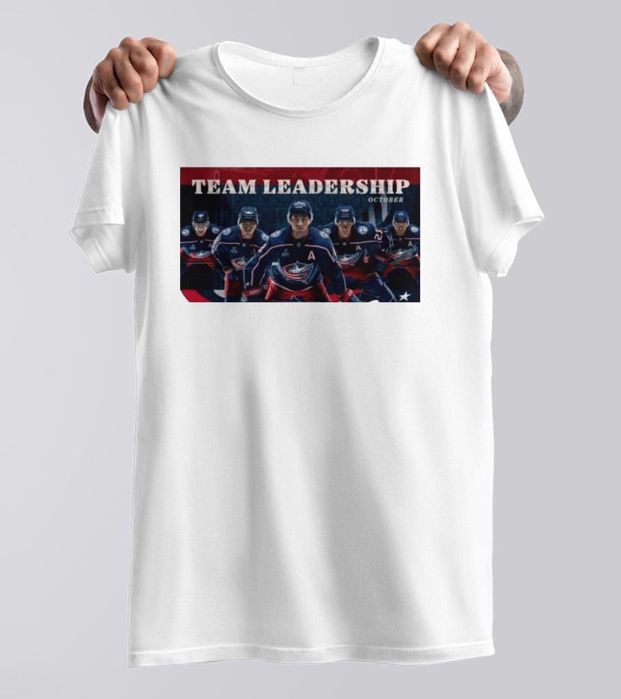Columbus Blue Jackets NHL 2026 2027 Team Leadership October Alternate Captains T-Shirt