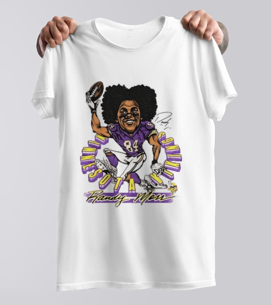 Minnesota Vikings Randy Moss Caricature Player 84 T-Shirt