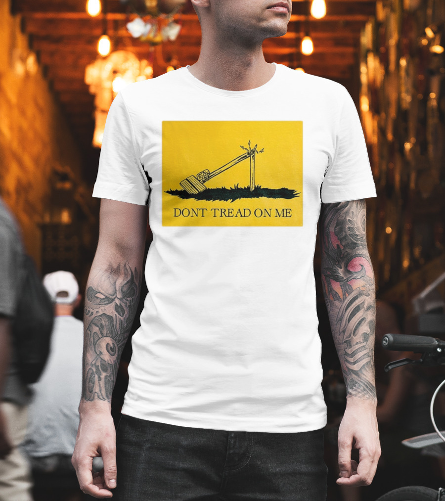 Destroyed Flock Camera Don't Tread On Me T-Shirt