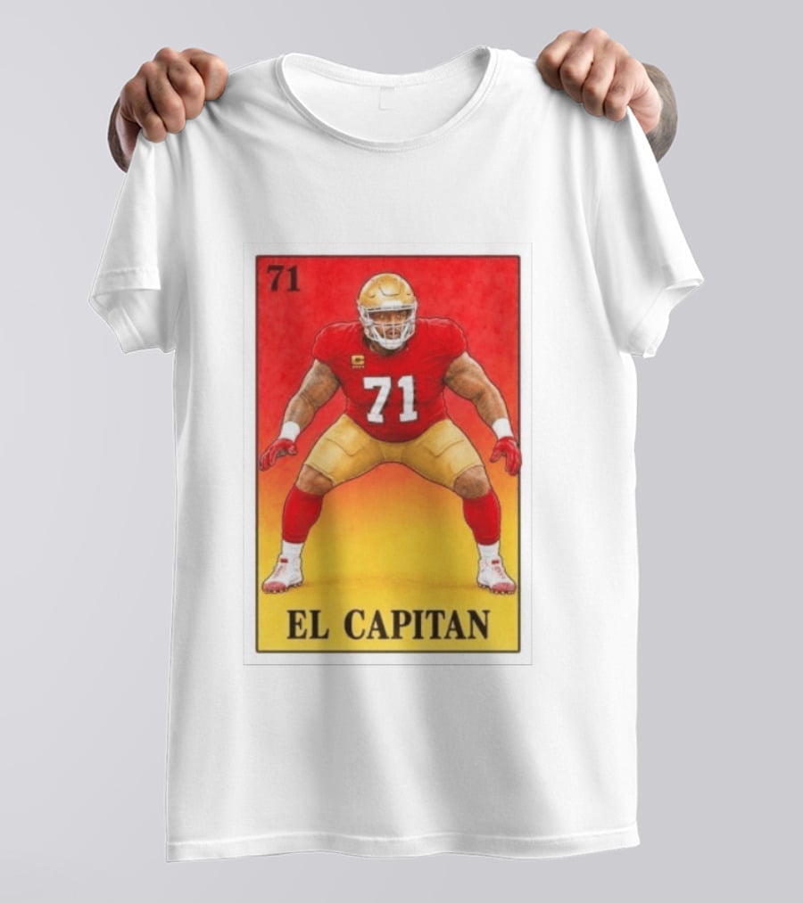 San Francisco 49ers 71 El Capitan Loteria Card NFL Football T-Shirt