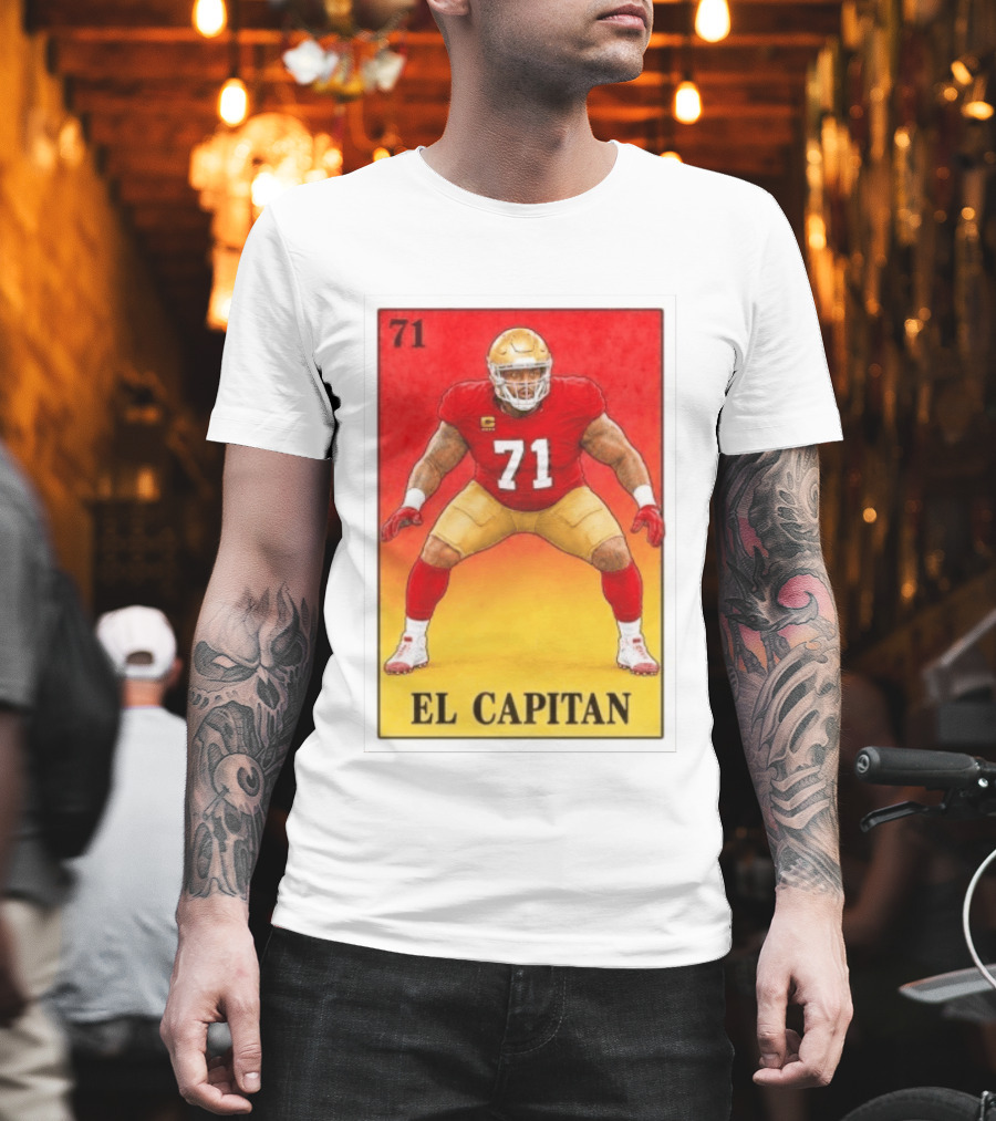 San Francisco 49ers 71 El Capitan Loteria Card NFL Football T-Shirt