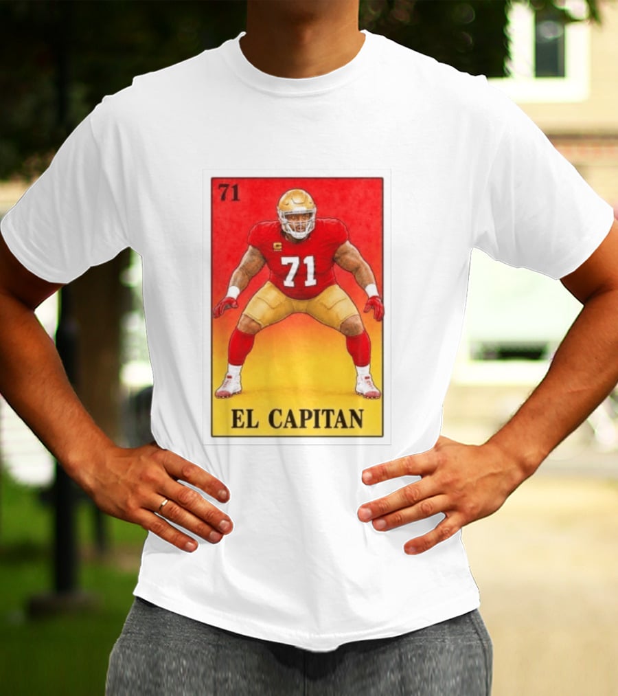 San Francisco 49ers 71 El Capitan Loteria Card NFL Football T-Shirt