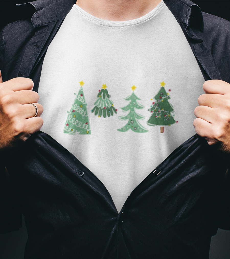We All Grow In Our Own Season Four Christmas Trees Snowflakes T-Shirt