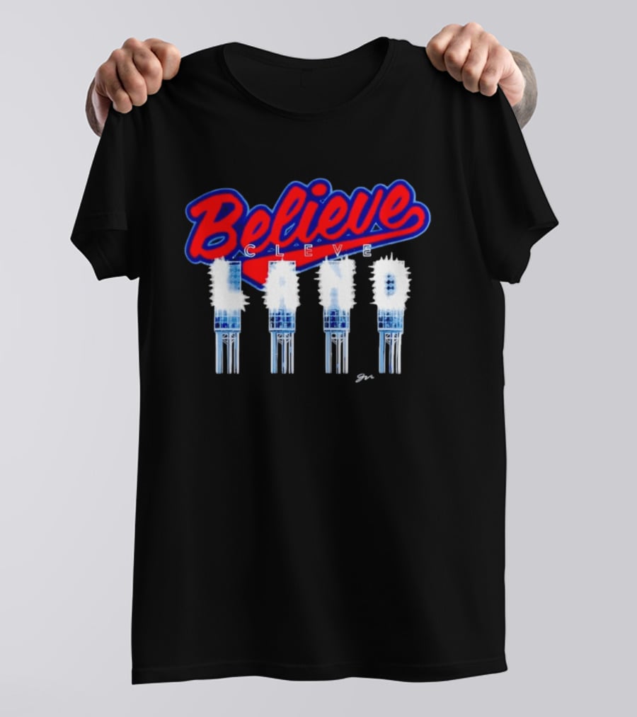 Believe Cleveland Ohio City Lights Sports T-Shirt
