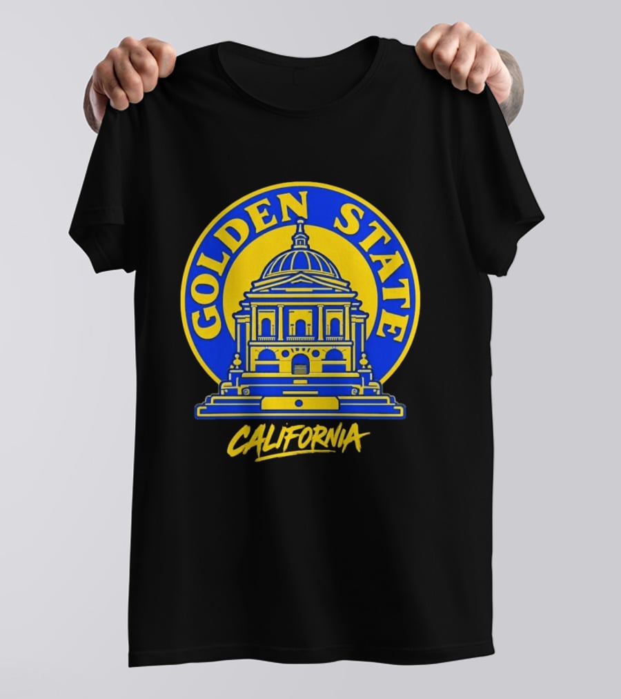 California Golden State Warriors Sportiqe Hometown Gold Blooded Pullover T-Shirt