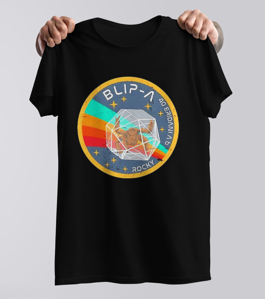Blip A 40 Eridani A B Rocky Project Hail Mary Distressed Retro Astronaut T-Shirt