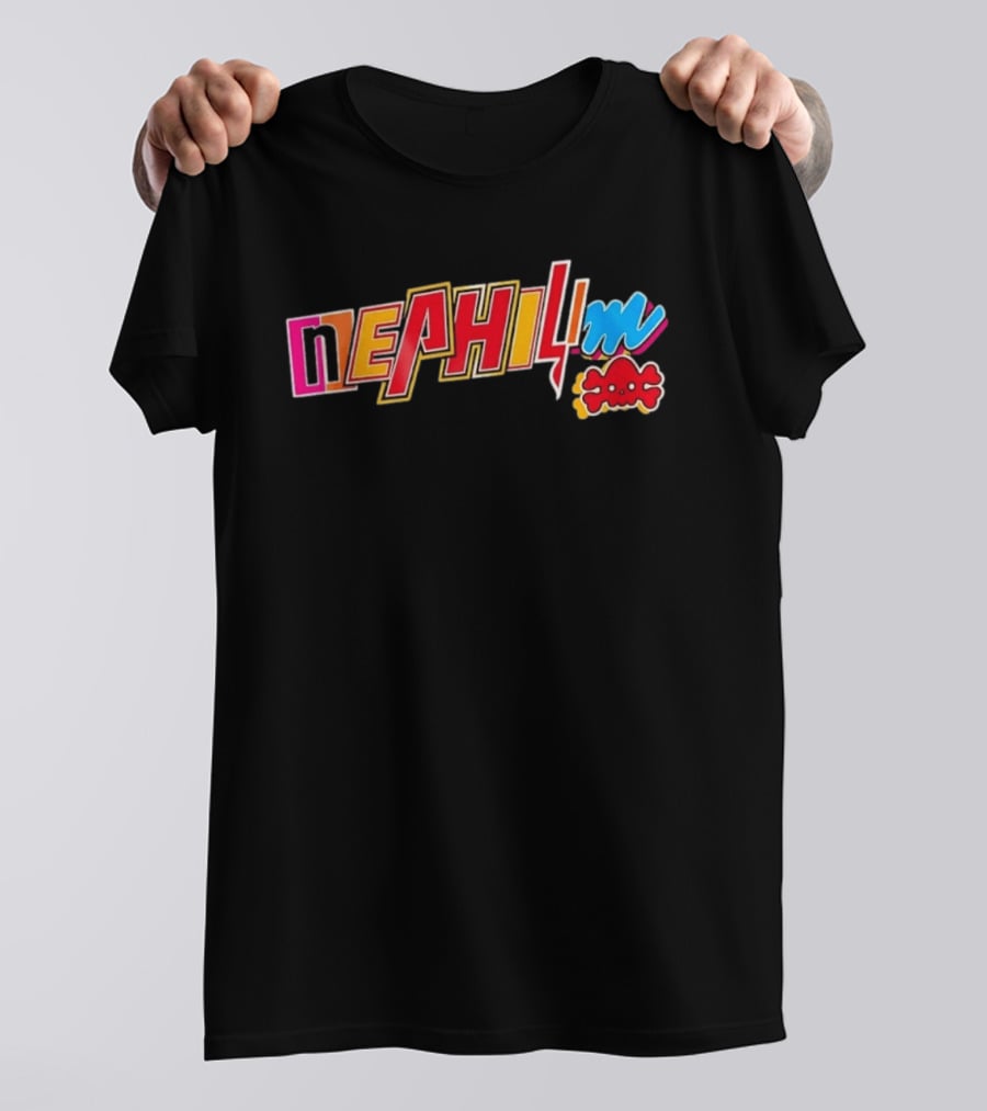 Nephilim Skull Gothic Occult Mythology Retro Bold Colorful T-Shirt
