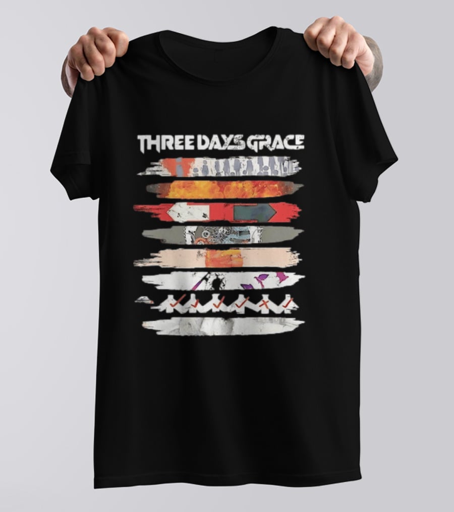 Three Days Grace Band Alternative Rock Iconic Visual T-Shirt