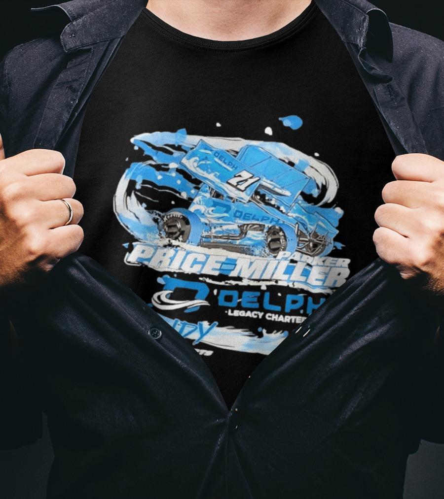Parker Price Miller Delph Legacy Charters 21 Indy Race Parts Sprint Car T-Shirt