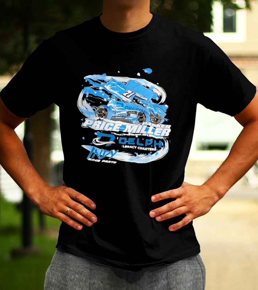 Parker Price Miller Delph Legacy Charters 21 Indy Race Parts Sprint Car T-Shirt